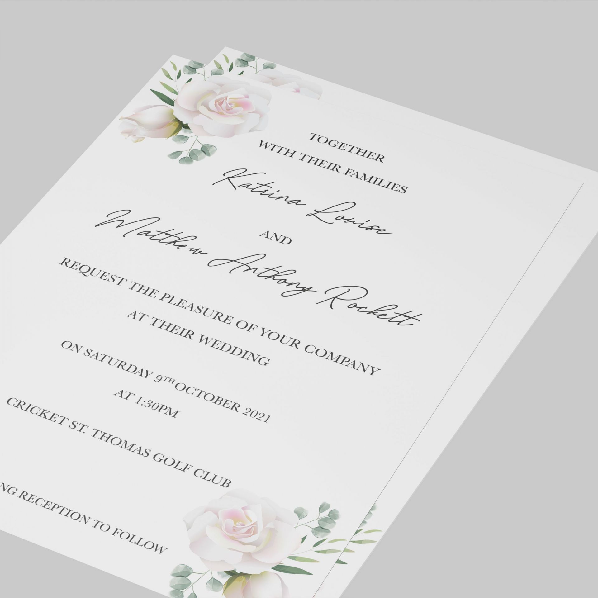 Wedding stationery design and print
